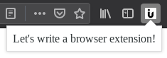 Extension popup