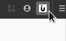 Extension popup showing when clicked