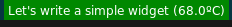 A simple widget